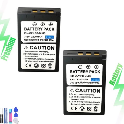 Batteria per olympus bls 5 - 2x, bls-5